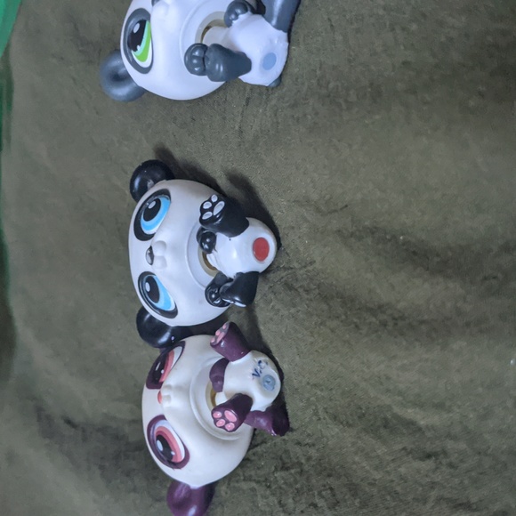Three baby panda Littlest pet shop LPS #387 #90 and #250 - Picture 2 of 6